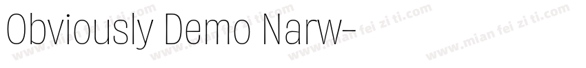 Obviously Demo Narw字体转换